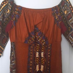 Lapogee African Ethnic Print Dress